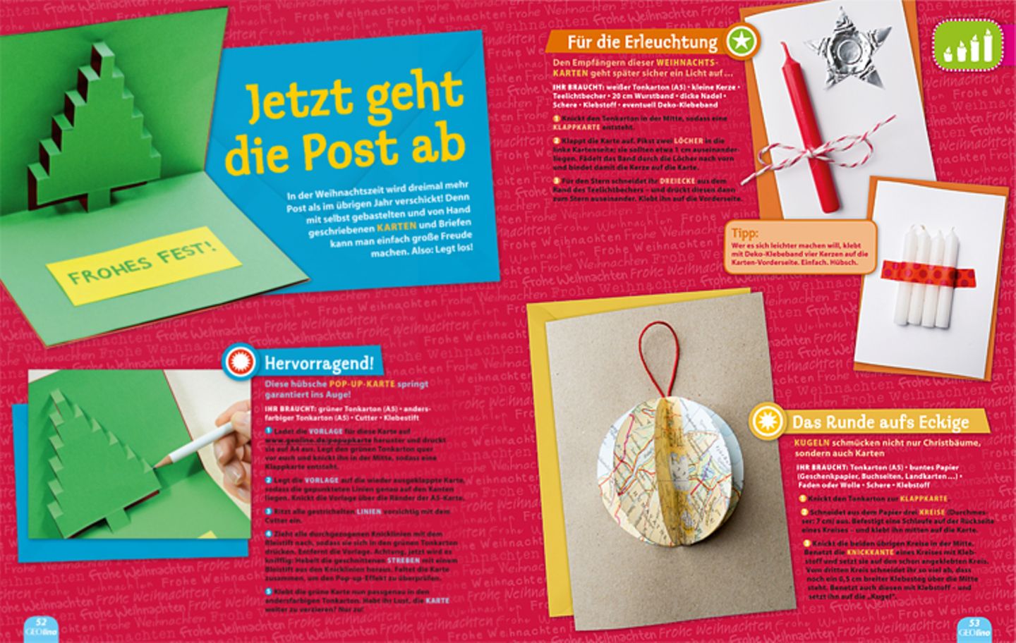 Kreativ: Das GEOlino-Machbuch: Weihnachten - Bild 5