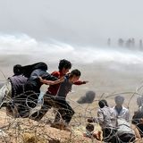 Flucht durch den Stacheldraht