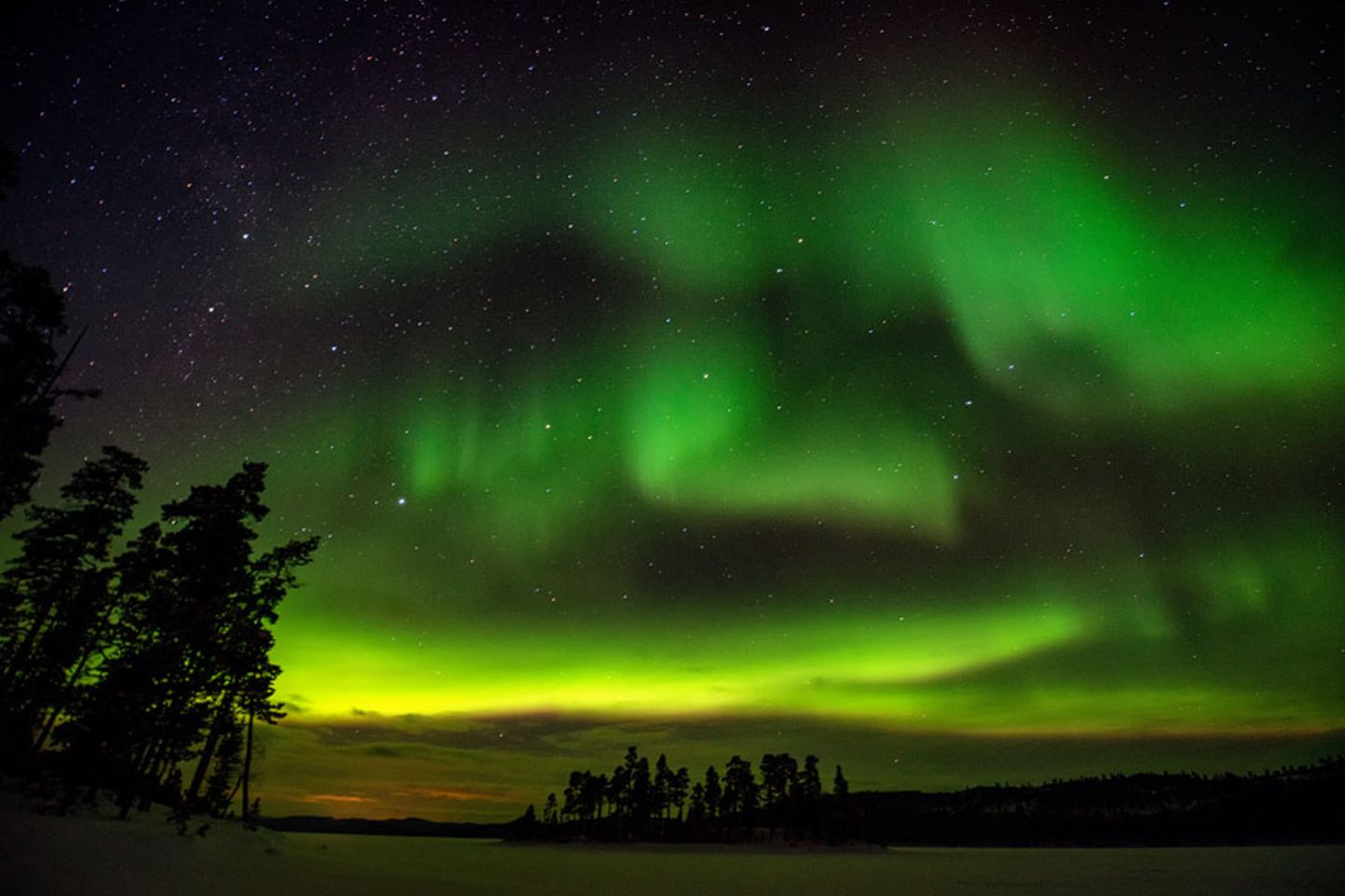 Polarlichter über Lappi Polarlichter über Lappi