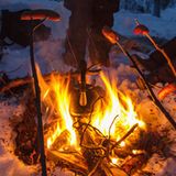 Barbecue im Schnee