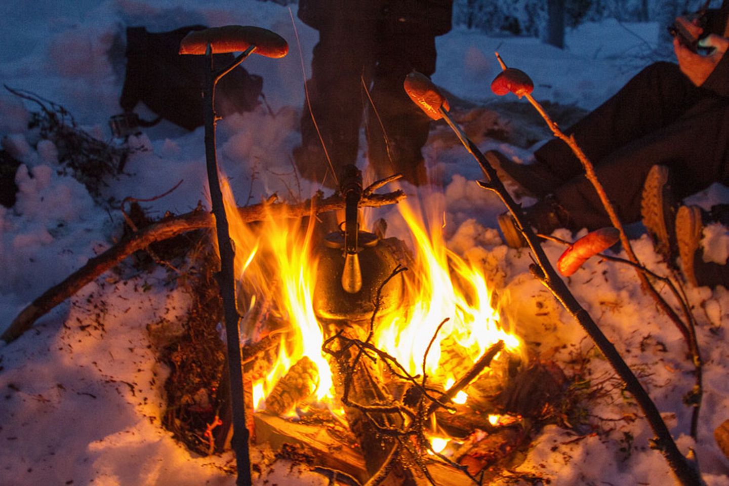 Barbecue im Schnee