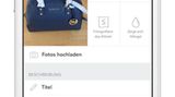 Drei Kleidungsstücke auf einer Internet-Tauschbörse einstellen
