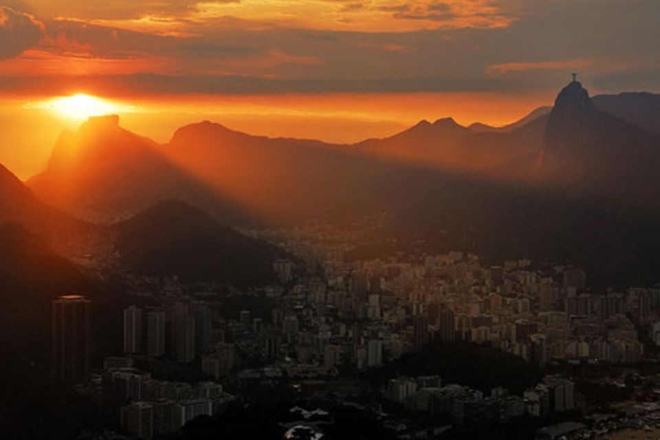 Schiebepuzzle: Sonnenuntergang in Rio de Janeiro