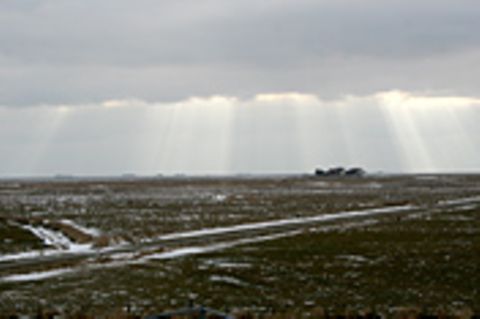 Die Halligen, mitten im Winter, mitten im Wasser