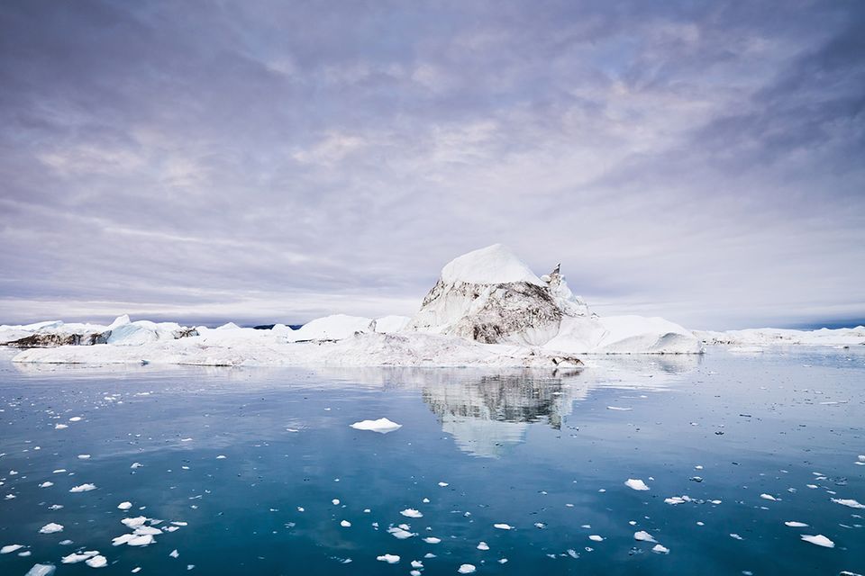 Klimawandel: Animation: So stark schmilzt das Eis der Arktis