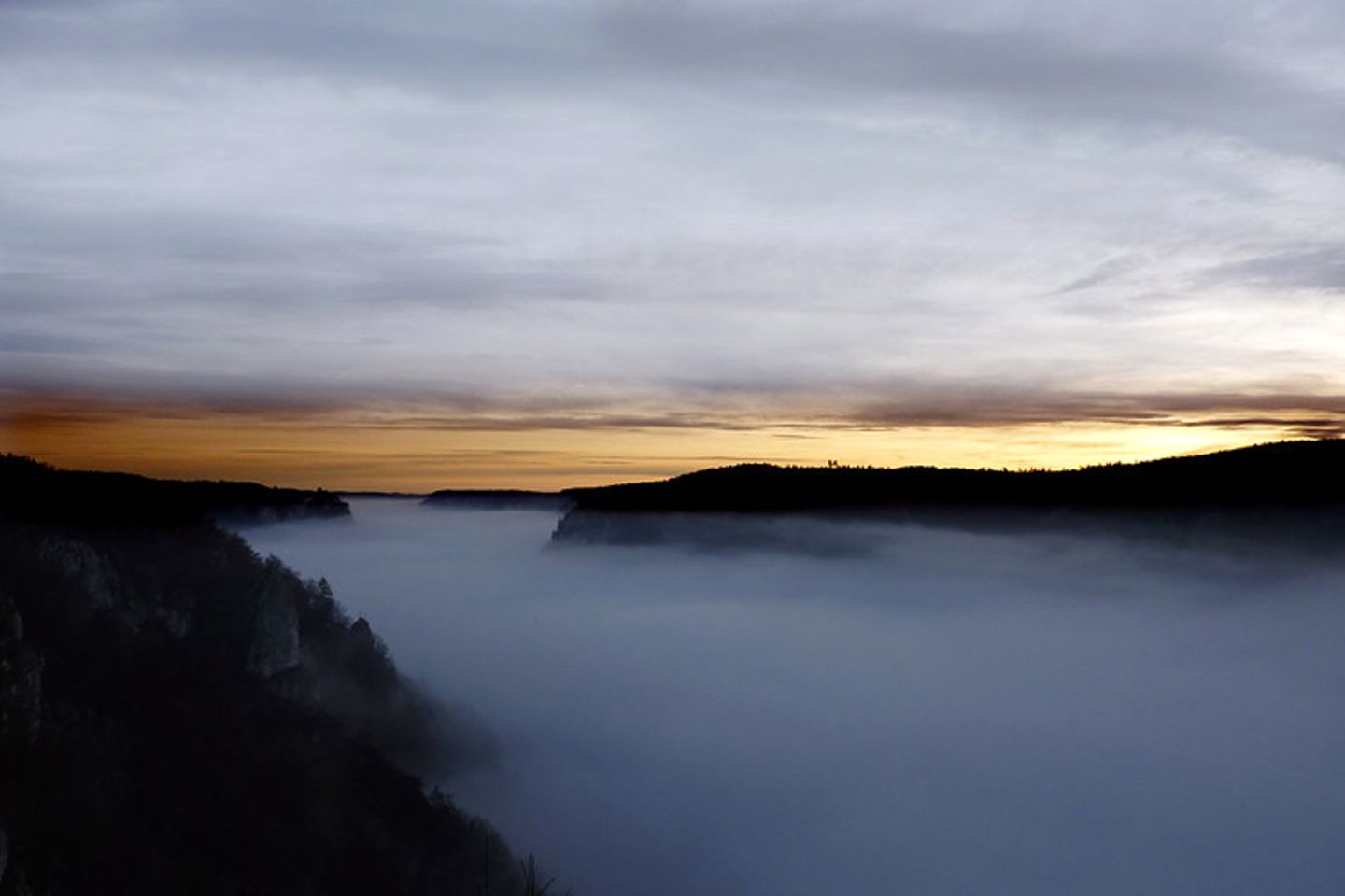 Nebel im Donautal