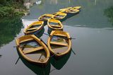 Boote am Sunmoon-Lake in Taiwan