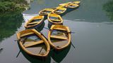Boote am Sunmoon-Lake in Taiwan