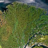 Der Fluss Lena, Sibirien