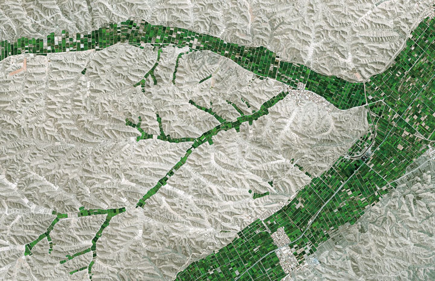 Hochland in der chinesischen Provinz Gansu