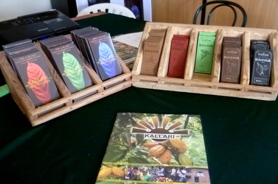 Die Gewürzvanille von Kallari wird auch für die Produktion der bereits erfolgreich vermarkteten Schokoladen der Kooperative eingesetzt