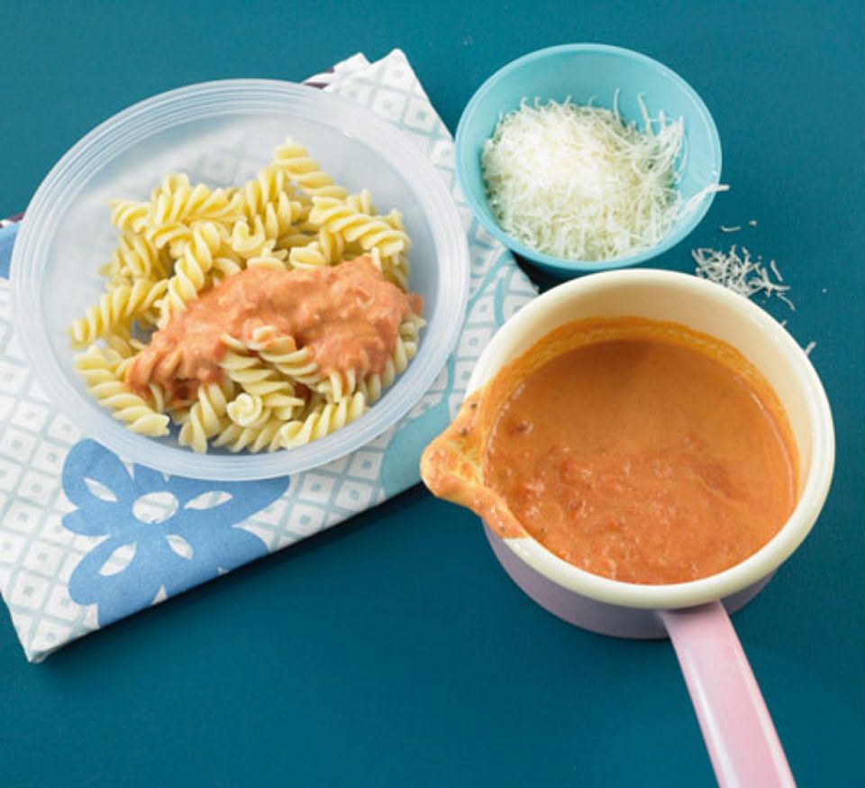 Fusilli mit Tomatenrahm