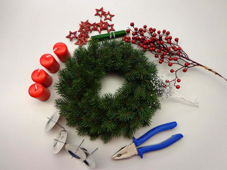 Bastelanleitung: Adventskranz