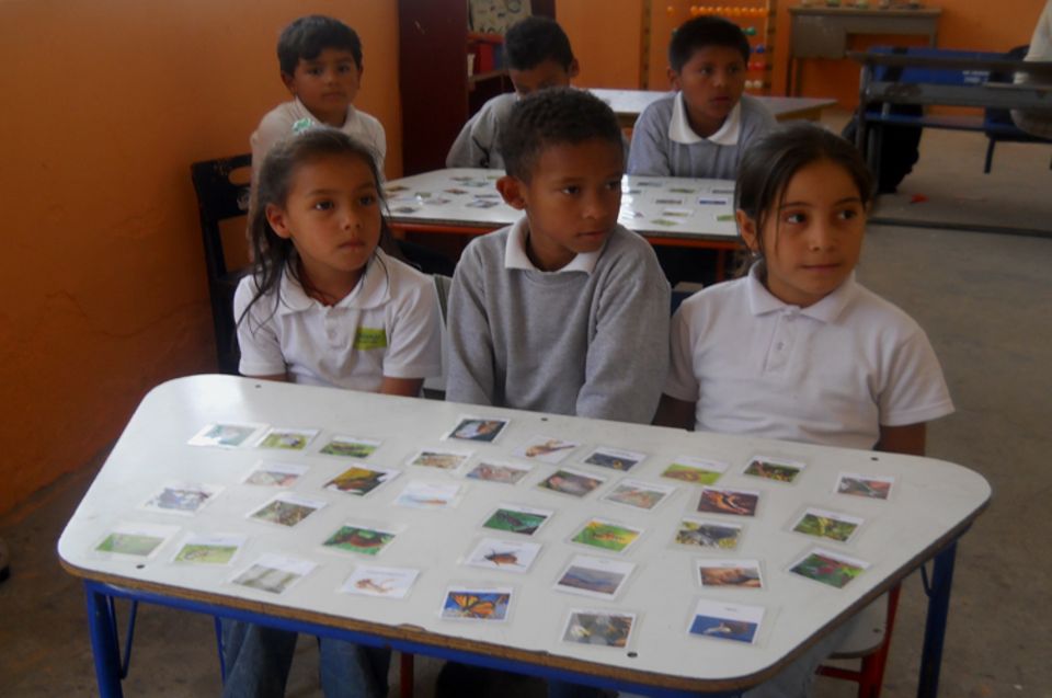 Das LichtBlick-Projekt fördert auch die Umweltbildung von Kindern. Hier beim Unterricht im Klassenzimmer
