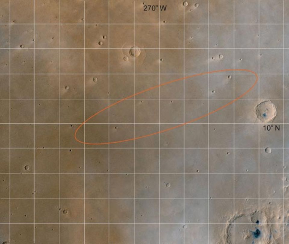 Mars-Mission: Isidis Planitia, die Landestelle von Beagle 2: Hier könnten Spuren von Leben überdauert haben