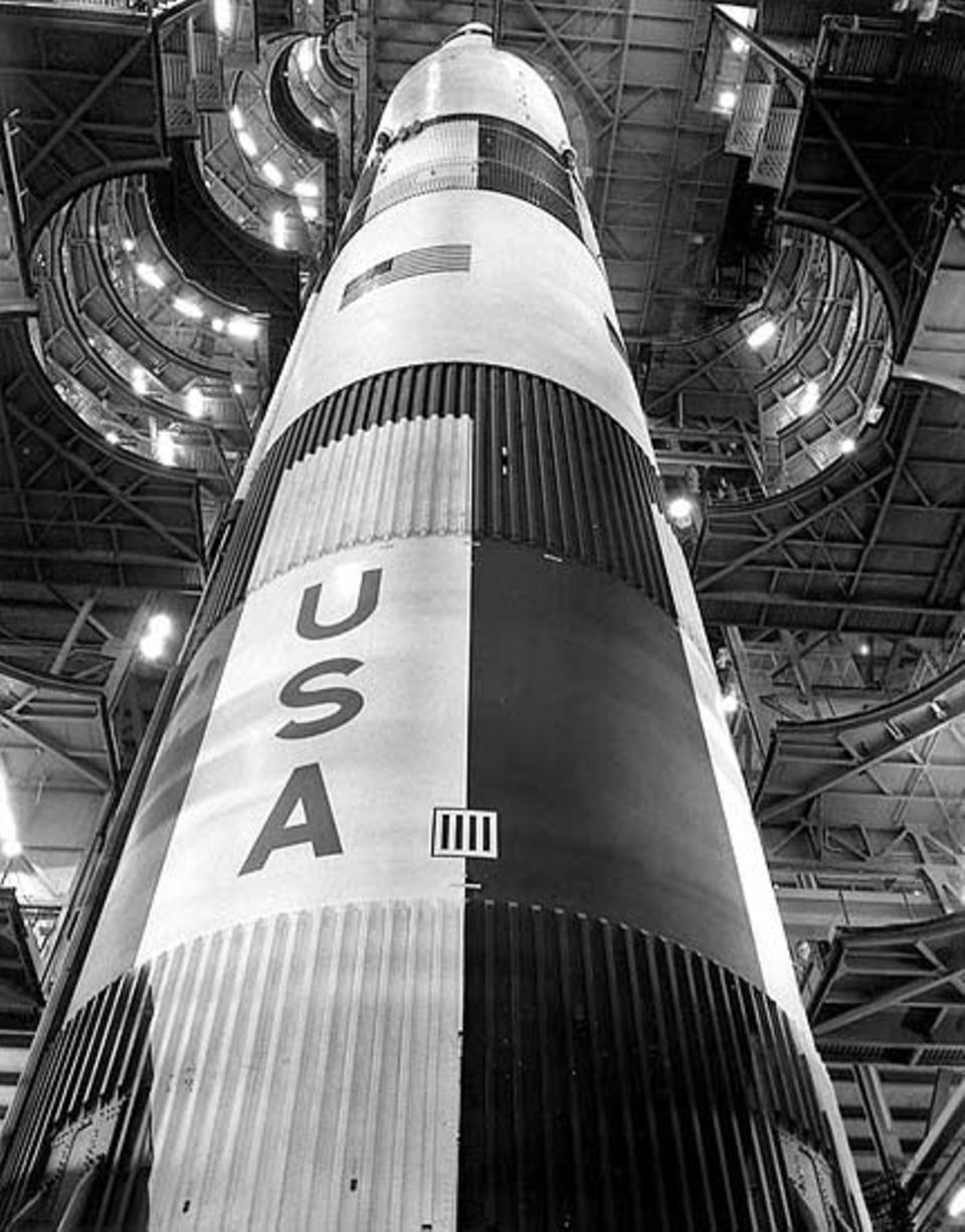 Mondlandung: Die "Saturn V" ist mit über 110 Metern Höhe noch immer die größte Rakete der Welt Mondlandung: Die "Saturn V" ist mit über 110 Metern Höhe noch immer die größte Rakete der Welt