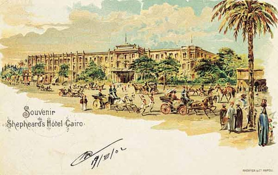 Das legendäre Hotel "Shepeard´s" in Kairo, eröffnet 1841 Das legendäre Hotel "Shepeard´s" in Kairo, eröffnet 1841