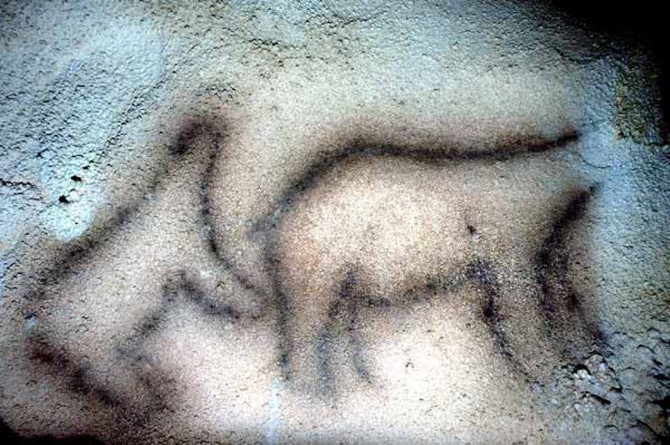Zwei Bären in der Höhle Ekain (Nord-Spanien)