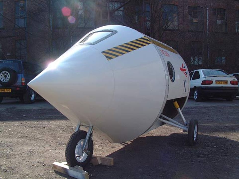 Die Raumkapsel der "Starchaser Industries"-Rakete: Nova Mark II