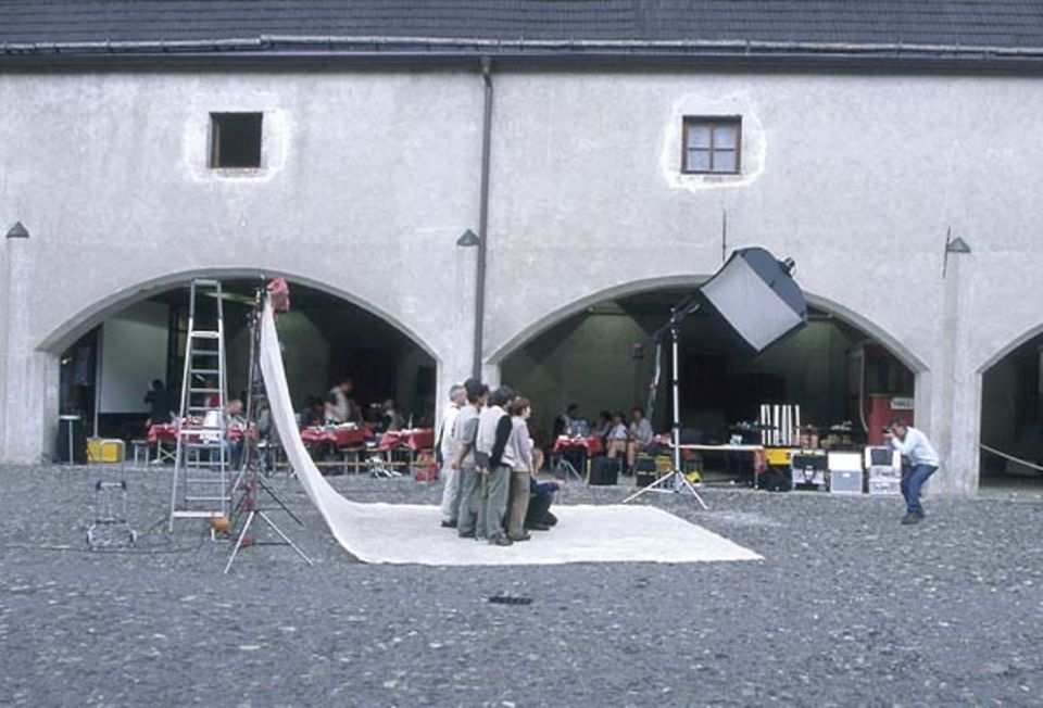 Fototermin im Hof des Zeughauses