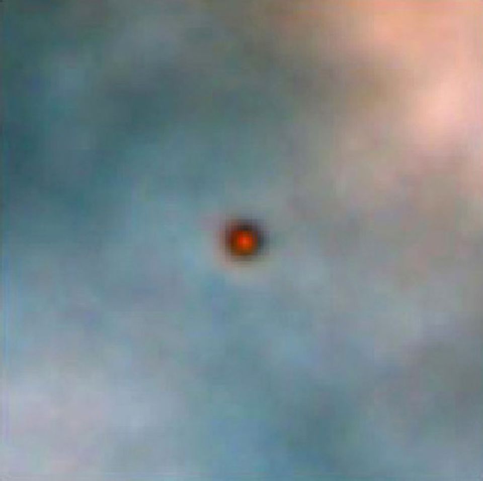 Gasscheibe um einen Protostern im Orionnebel
