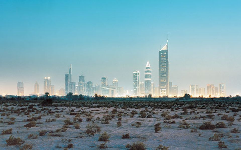 Die Skyline von Dubai City Die Skyline von Dubai City