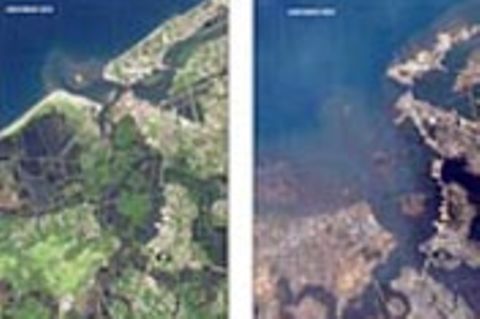 Satellitenbilder: Nach der Katastrophe