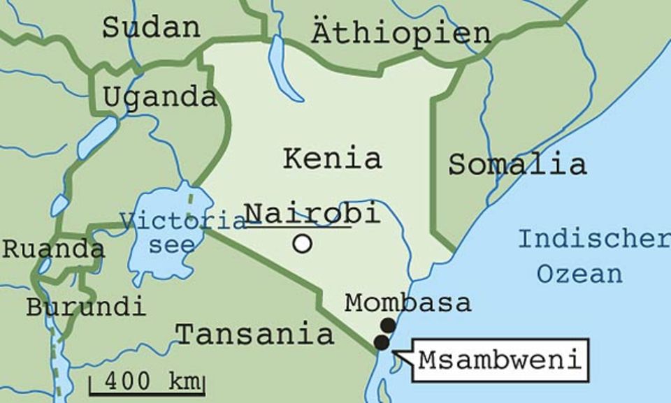 Msambweni liegt im Süden Kenias Msambweni liegt im Süden Kenias