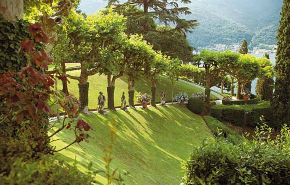 Comer See: Der Barockpark der Villa Balbianello bei Lenno Comer See: Der Barockpark der Villa Balbianello bei Lenno