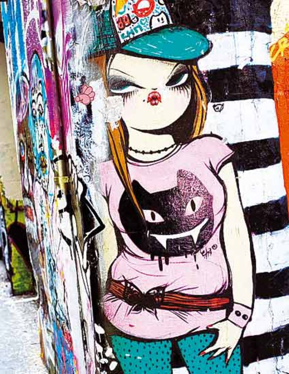 Junges Leben in Raval - auch Graffitis zogen hier ein Junges Leben in Raval - auch Graffitis zogen hier ein