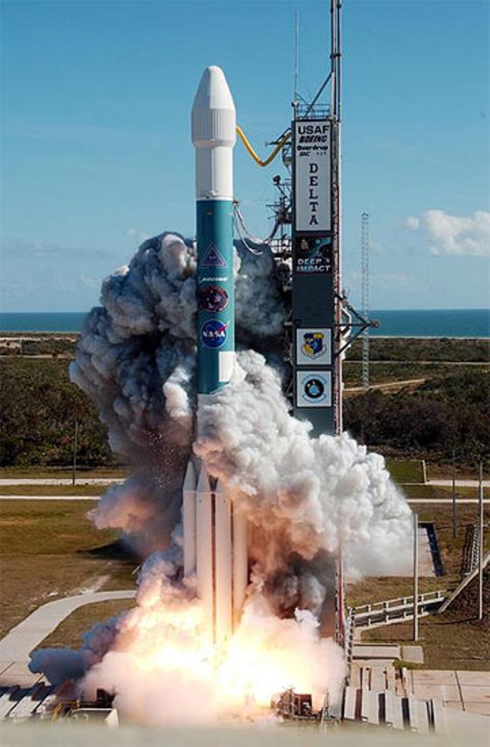 Mit dieser Rakete schickte die NASA die Raumsonde "Deep Impact" bereits im Januar ins All