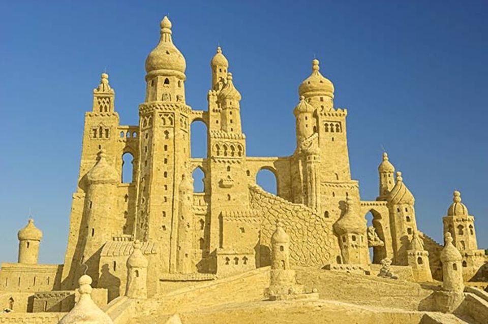 Alladins Schloss - ganz aus Sand! Alladins Schloss - ganz aus Sand!
