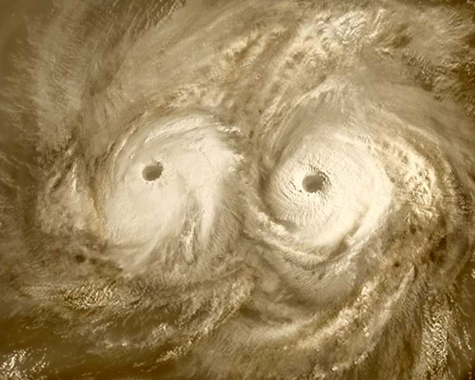 Am Nordpol der Venus wütet ein gigantischer atmosphärischer Wirbel. Venus Express soll helfen, ihn zu verstehen Am Nordpol der Venus wütet ein gigantischer atmosphärischer Wirbel. Venus Express soll helfen, ihn zu verstehen