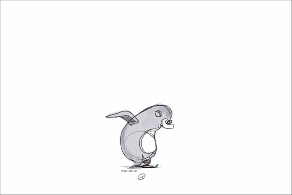 Film: Mit nur zwei Bildern kann man einen Pinguin zum Hüpfen bringen!