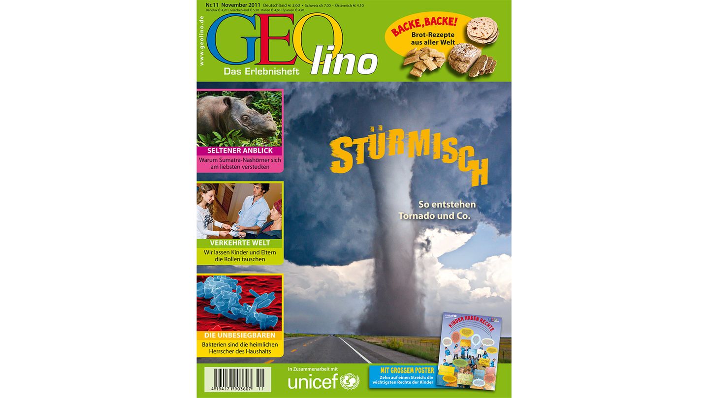 GEOLINO Nr. 11/11 Stürmisch. So entstehen Tornado und Co. [GEO]