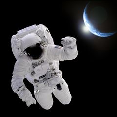 Astronaut im Weltraum, Astronomie, Weltall