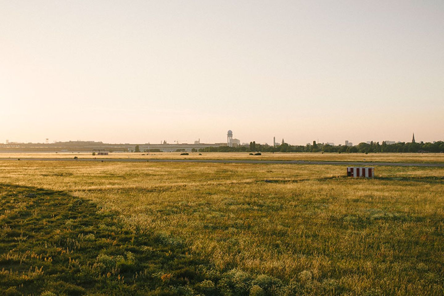 Der ehemalige Flughafen Tempelhof in Berlin
