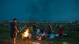 Grillparty auf dem Tempelhofer Feld in Berlin