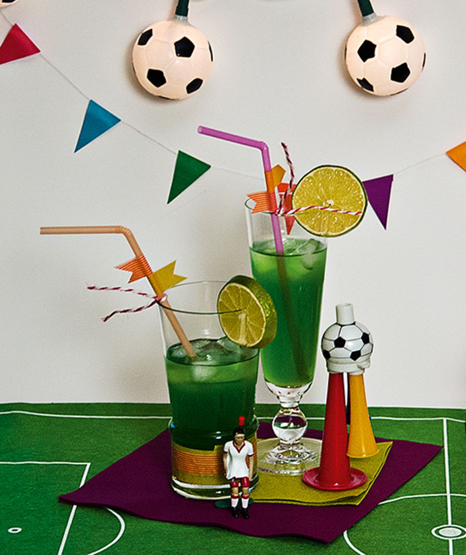 Rezept: Rasengrün und erfrischend: unsere Fußball-Drinks