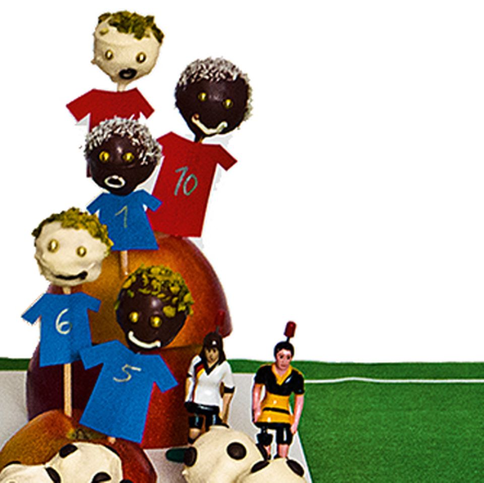 Rezept: Fußball-Cakepops: "Kopfbälle"