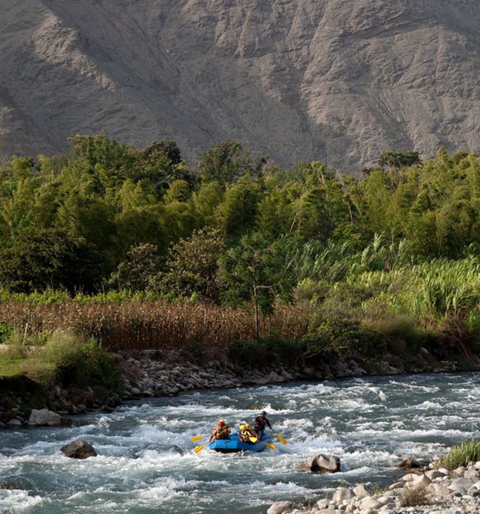 Abenteuerliche Reisetipps: Rund drei Stunden südlich von Lima liegt der Ort Lunahuana, ein kleines Rafting-Paradies