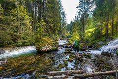 Einem Bach oder Fluss bis zur Quelle folgen