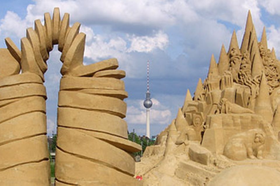 Wenn die Profis Sandburgen bauen