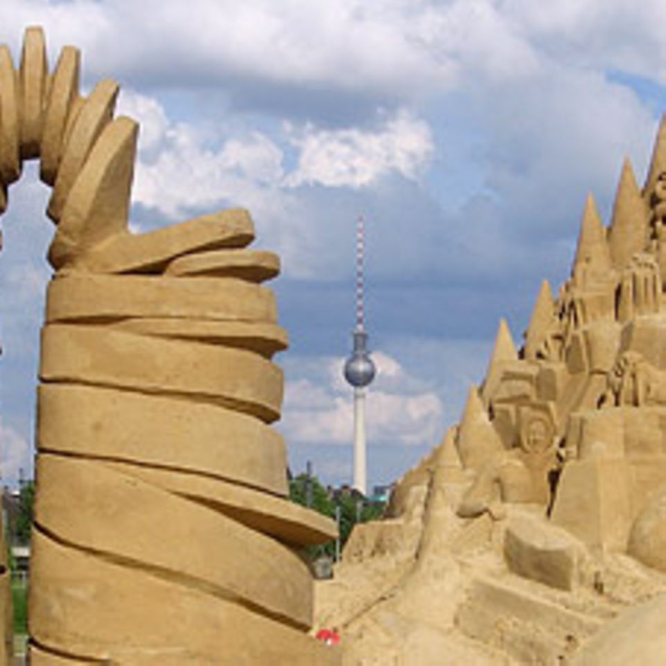 Wenn die Profis Sandburgen bauen