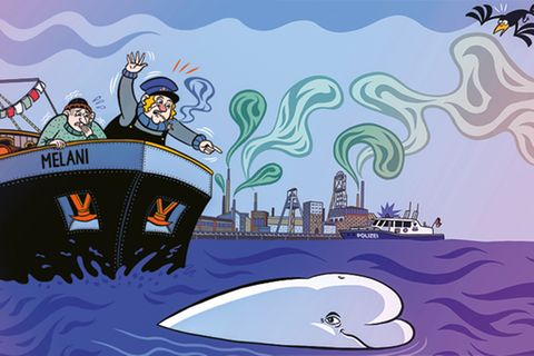 Schaltjahr: Moby Dick im Rhein