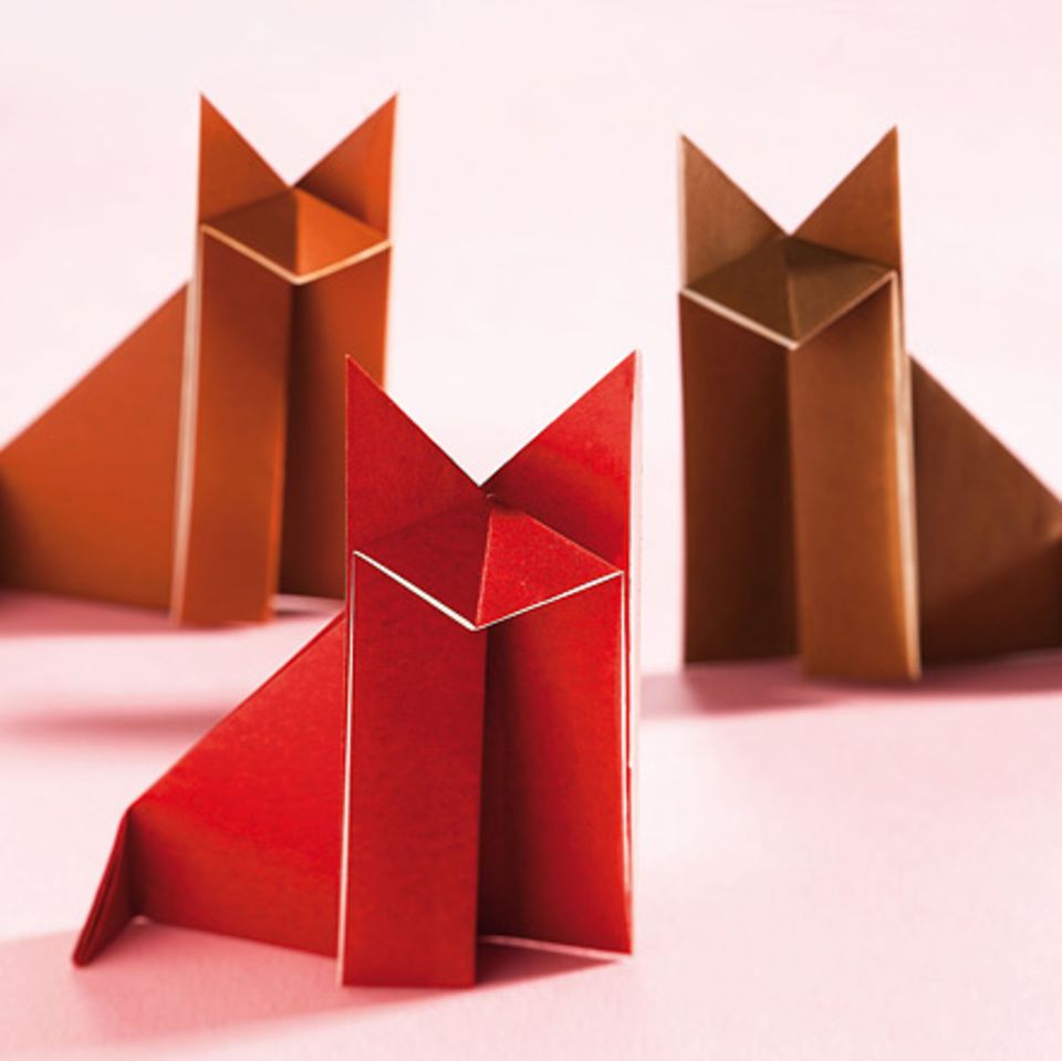 Anleitung: Origami Fuchs falten