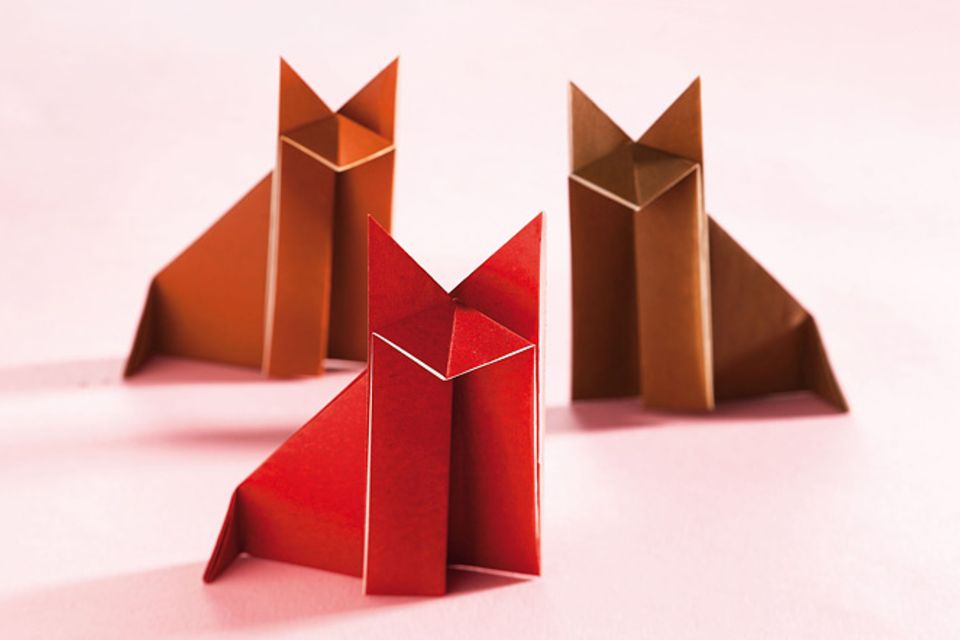 Anleitung: Origami Fuchs falten
