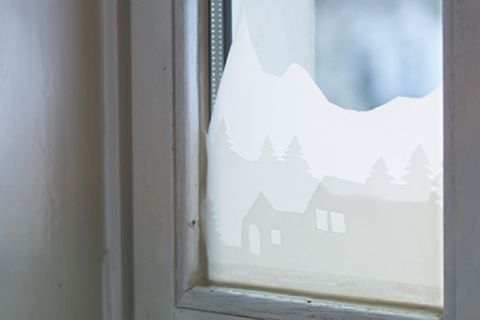 Basteln: Fensterbild aus Papier