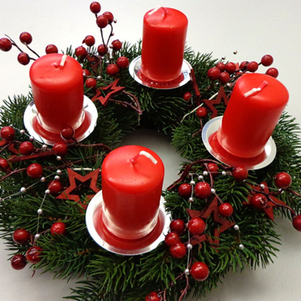 Bastelanleitung: Adventskranz