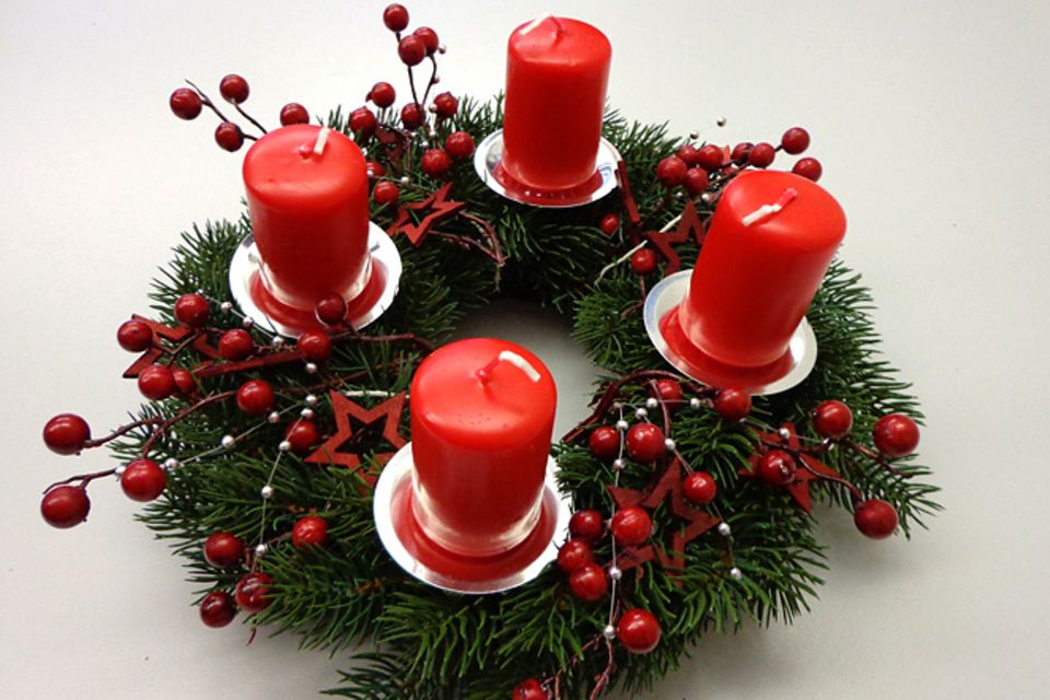 Bastelanleitung: Adventskranz